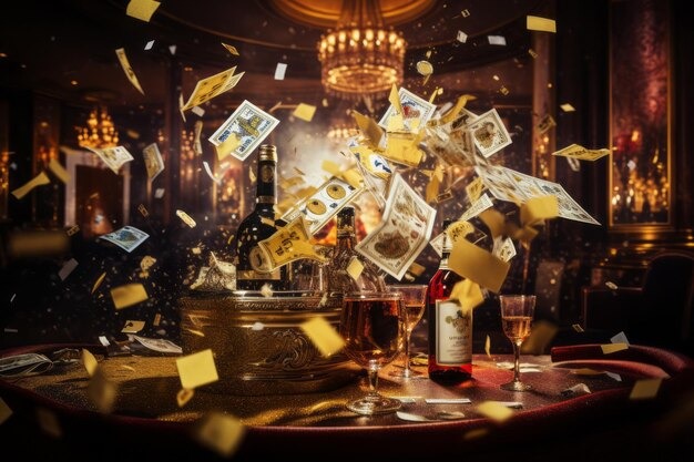 aiffa Baccarat table layout and betting zones